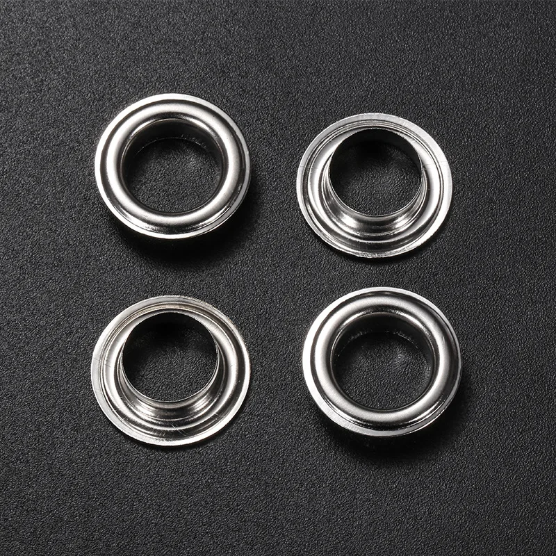 Factory Manufacturer High Quality Washer Round Screw Eyelet 5mm Custom Size Logo Shoe Hoodies Metal Eyelets For Clothing