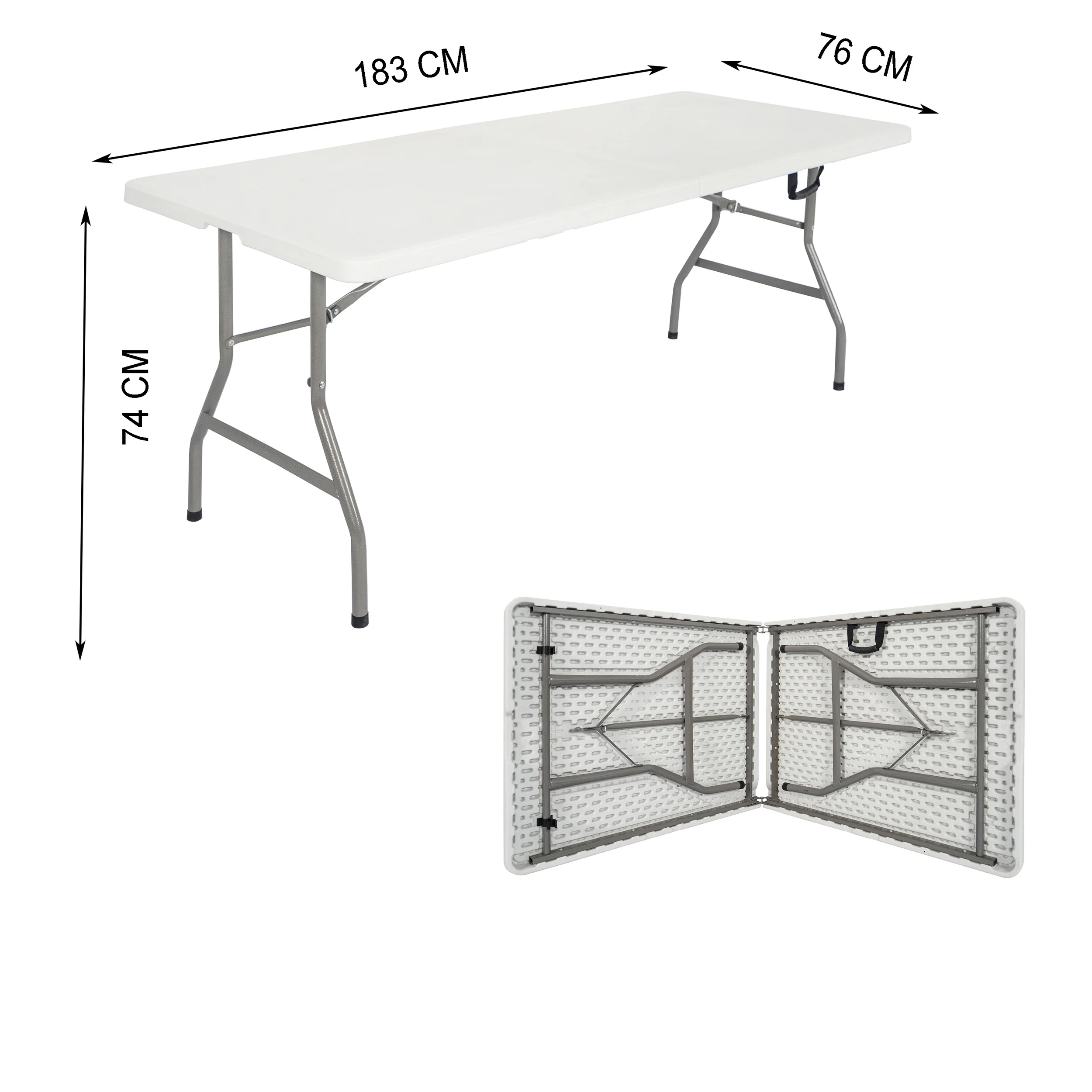 Popular Lightweight Banquet Stackable Plastic Folding Rectangular Tables for Sale