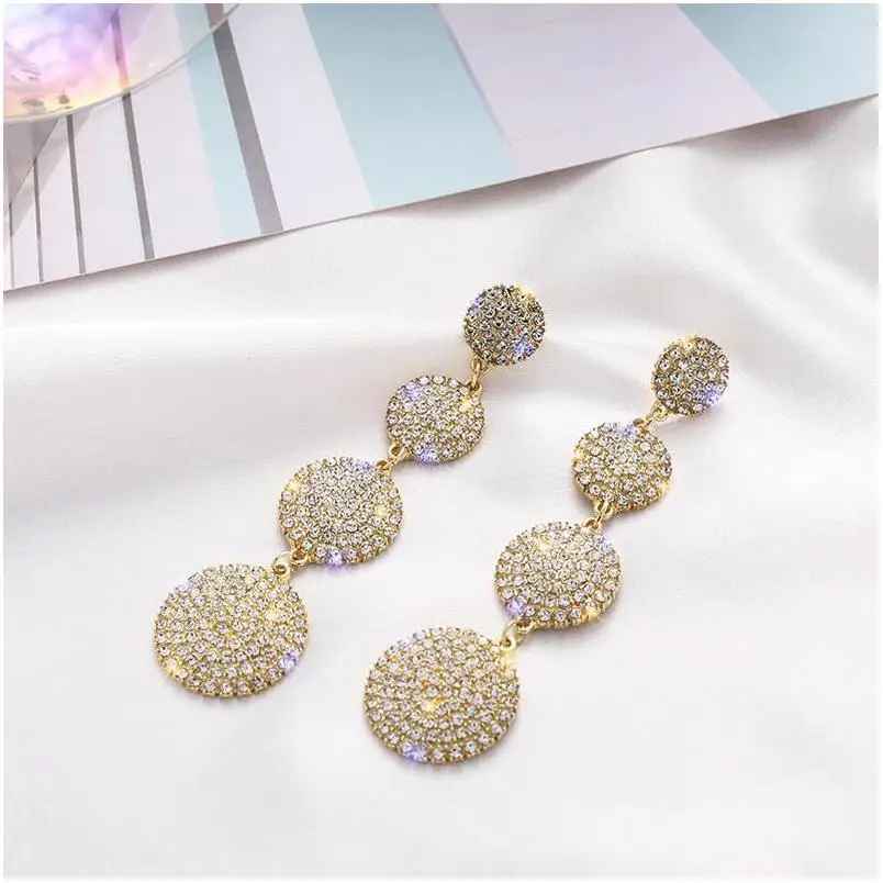 Fashion Jewelry Earring 14 18K Gold Plated Making Ear Sets African Flower Resin Long Big Beaded Dangle Christmas Long Earrings