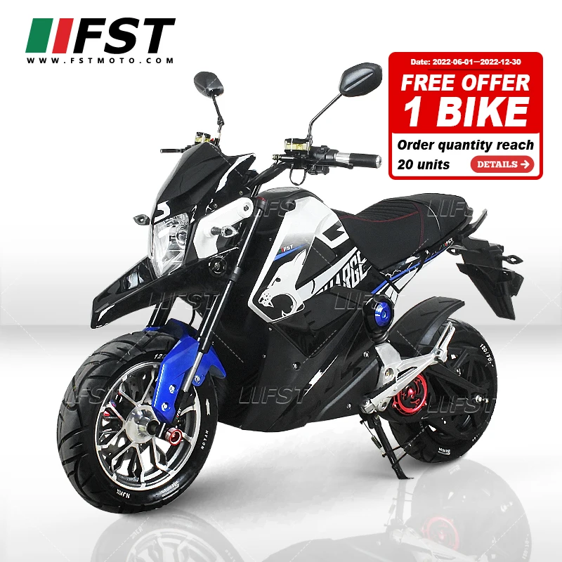 Off-Road Motorcycle Scooter Motor Racing Sport 80Kmh Adult 3000W Electric Motorcycle