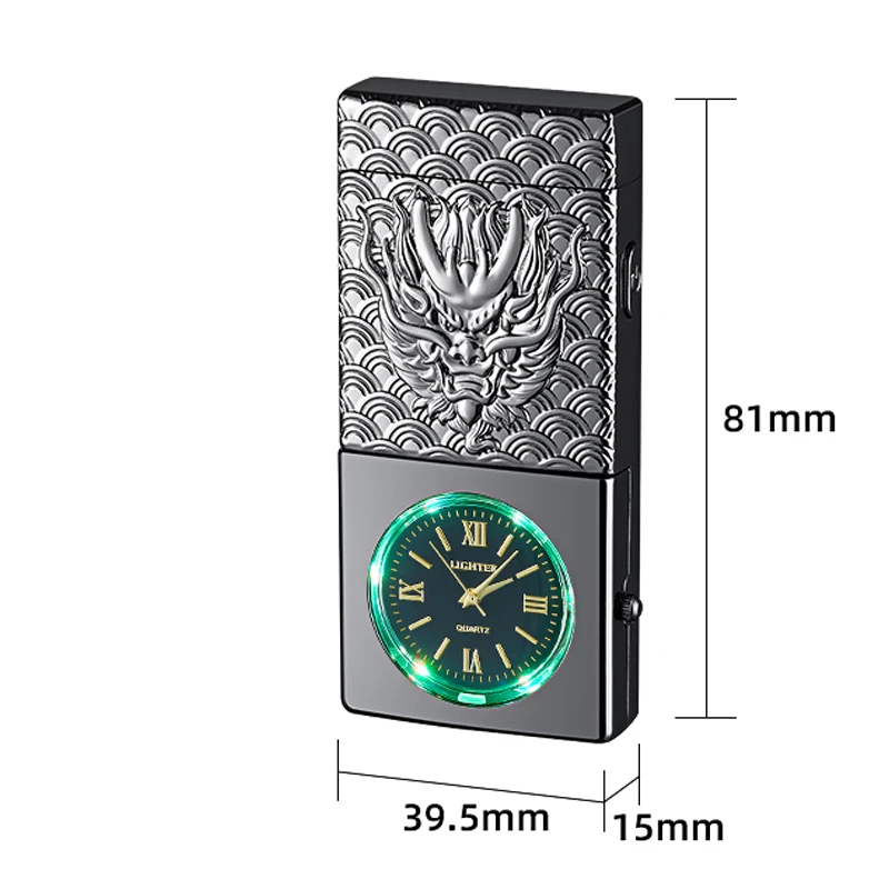 Cigarettes Electric Usb Charging Lighters Arc Plasma Windproof Eletronic Pulse Lighter Cigar Electronic Zinc Alloy CLASSIC