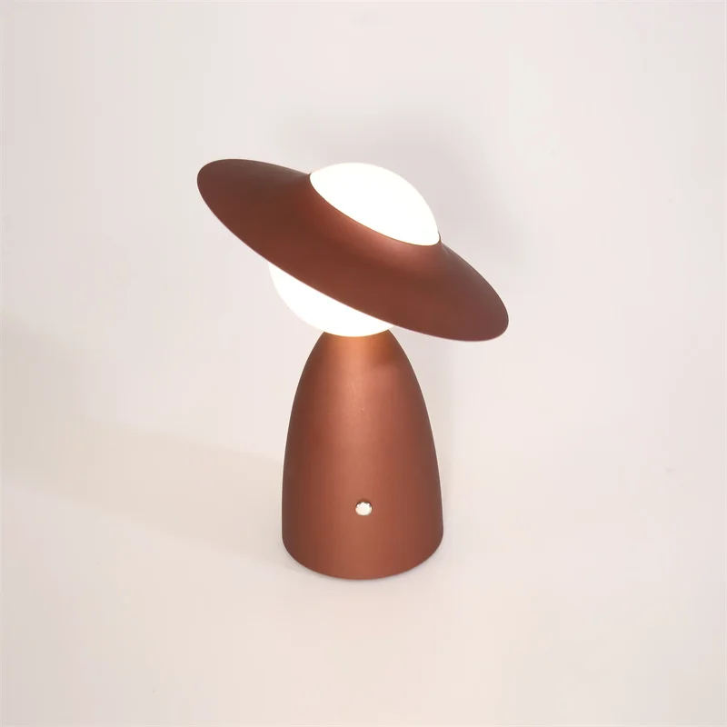 Knight  design  cordless battery power metal touch hotel bar living room reading decoration led table lamp