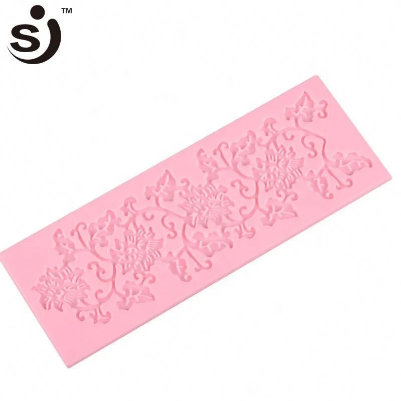 Hot Selling Lace Pattern Silicone Fondant Tools Cake Decorating Molds