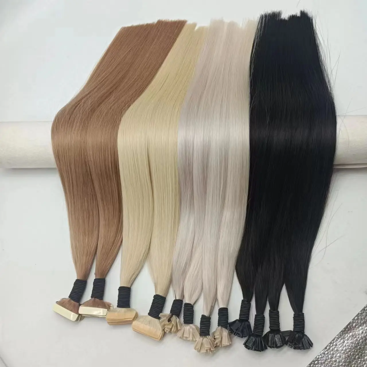 Best Italian keratin glue 100 virgin remy human hair aliexpress ombre color double drawn I tip hair extension wholesale