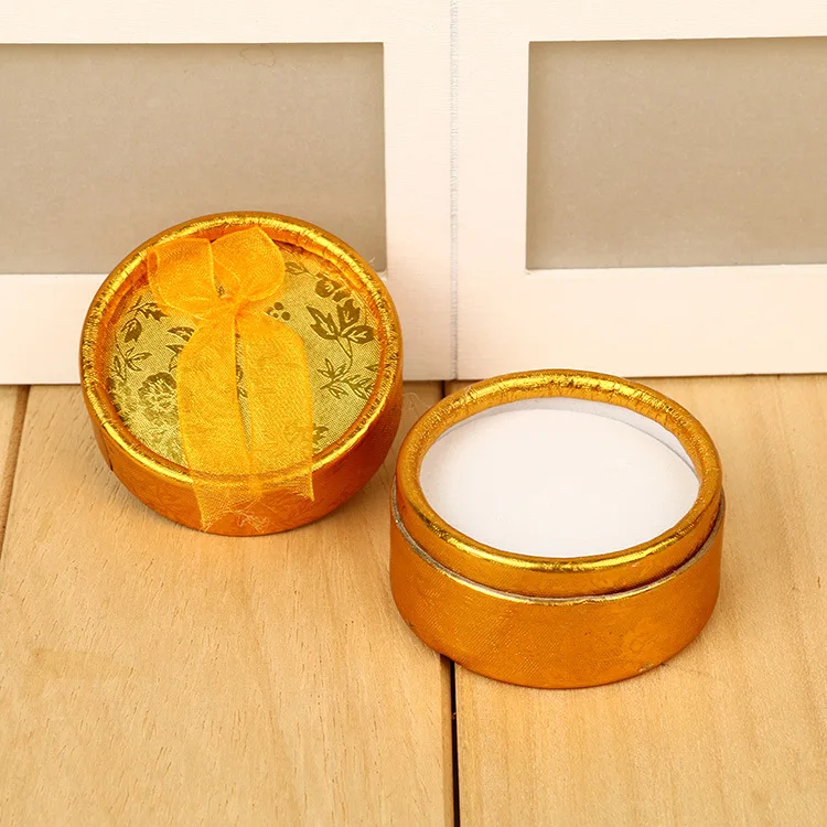 
Wholesale Custom Round Ring Earring Gift Packaging Jewelry Box 