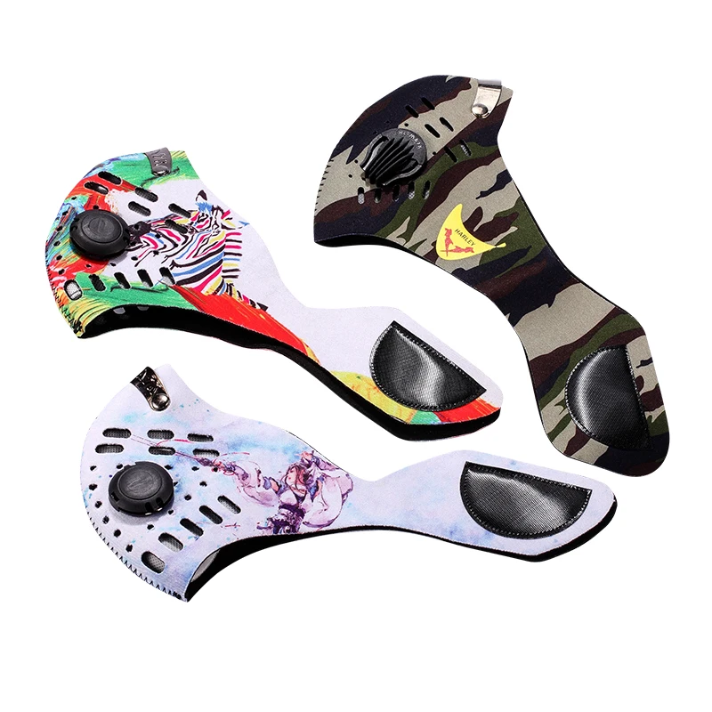 Soft Neoprene Protective Warmer Dust Mask Camo Printing Motorbike Sport Face Mask