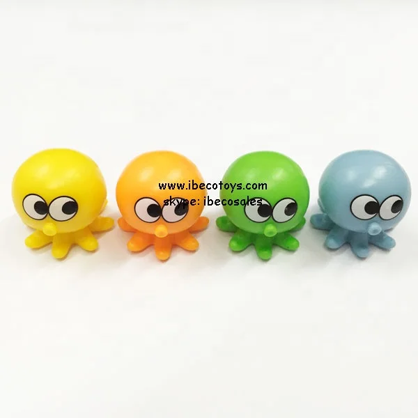 Plastic Octopus Toy Pencil Toppers for Vending Machine Capsule Toys