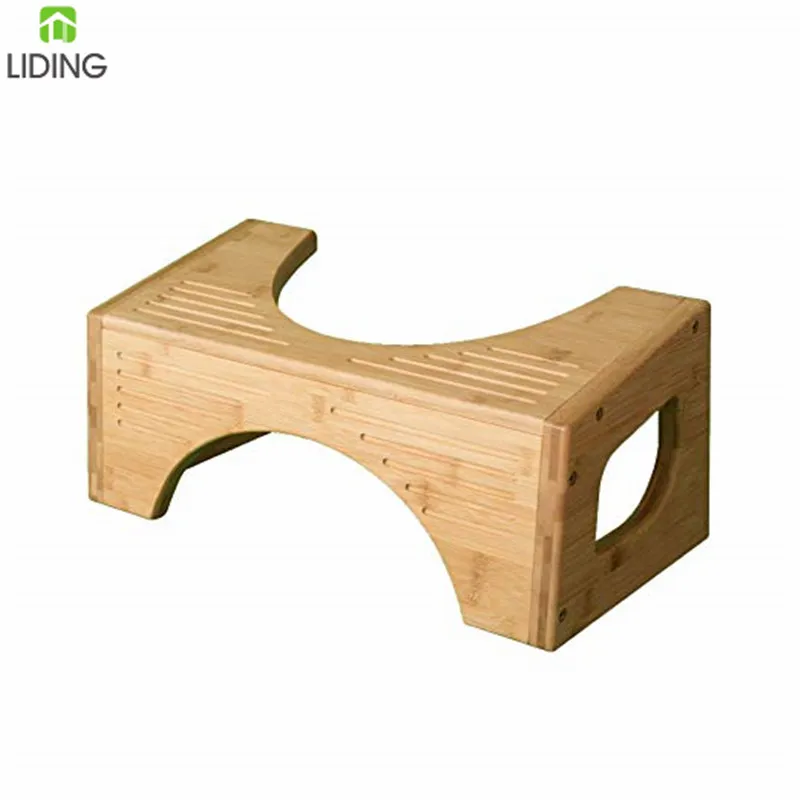 Bamboo Foot Stool Toilet Squatting Stool