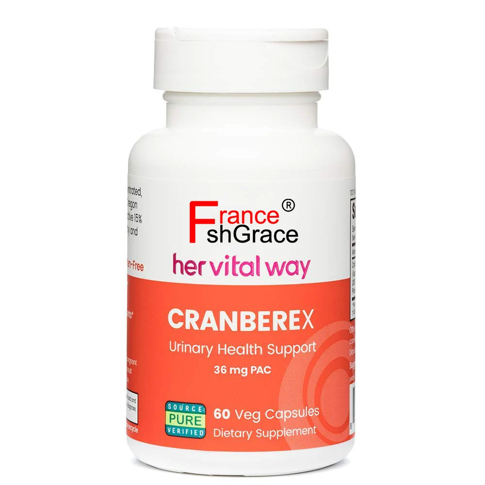 Cranberry Extract Supplement ills with 36mg PAC Cranberry  Capsules for Urinary Tract Health and Kidney Care for Women and Men