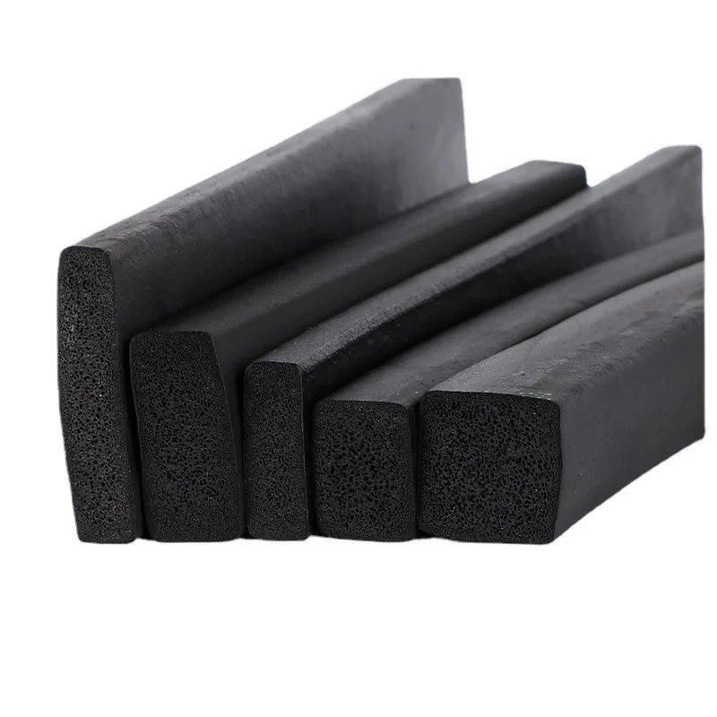 Custom Epdm Rubber Seal Strips Glazing Window Extrusion Rubber Profile Windshield Epdm Sealing Strip