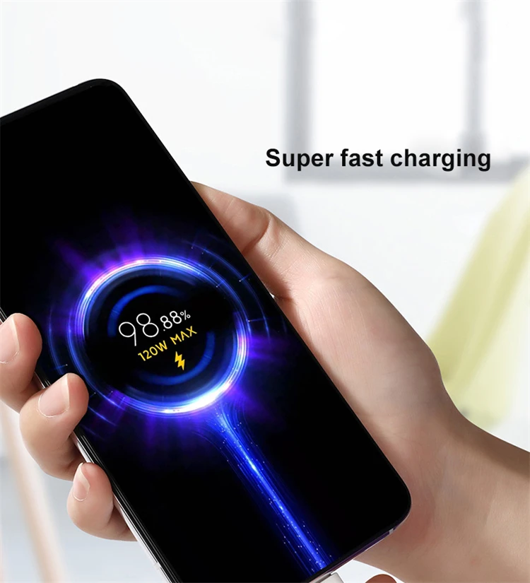 120W Adapter Charger for Huawei Mobile Phone Chargers 6A Type-C Cable for Xiaomi 67W Fast Charger for Android Mobile Phone
