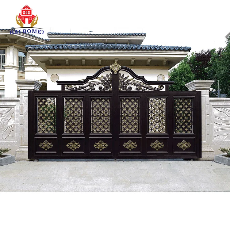 Main entrance cast aluminium craft gate design home outside door house
