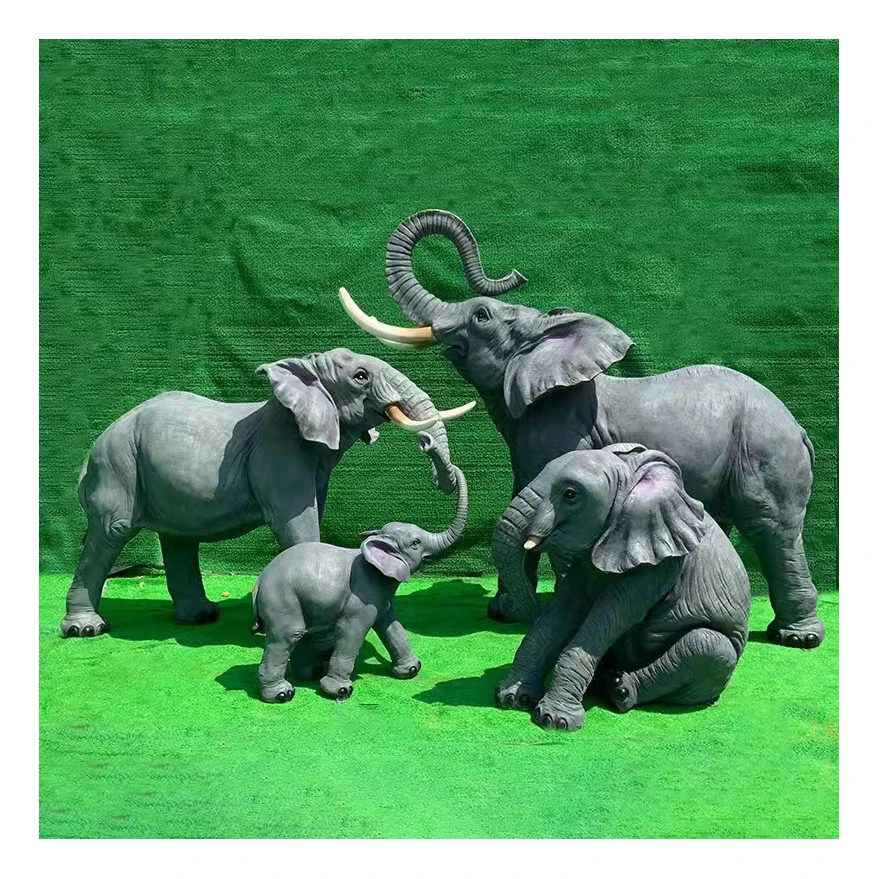 high quality elephant outdoor garden multipurpose custom logo bronze animal sculpture