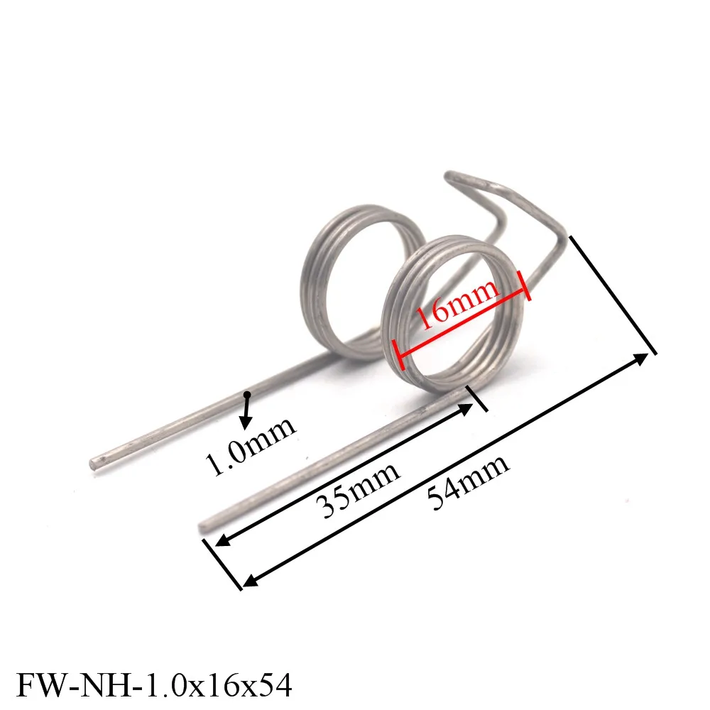 Customization  Agricultural Machinery  Wire 1mm Stainless Steel Double Torsion Spring