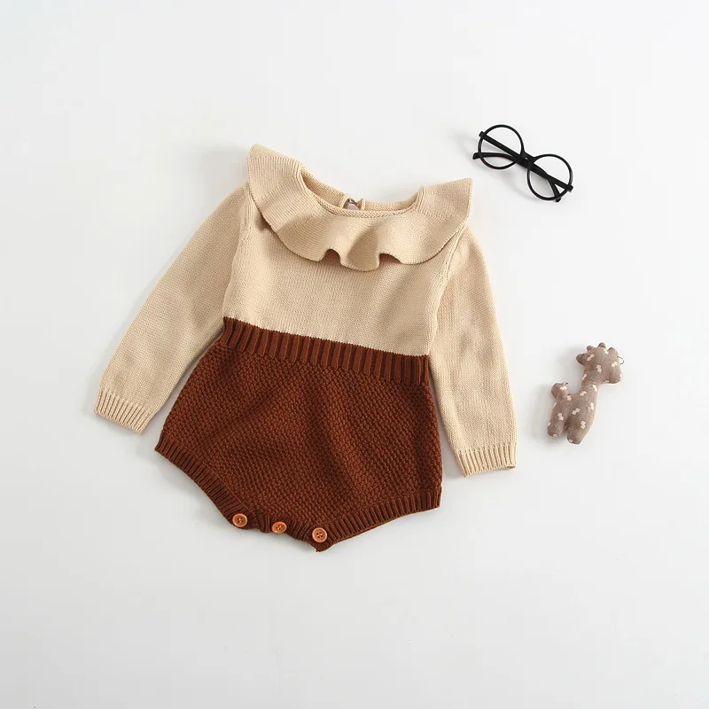 
Wholesale Newborn Babygirl Clothing Rompers Wool Knitting Tops Long Sleeve Romper Warm Outfits Clothes Baby Girls Sweater  (62423573387)