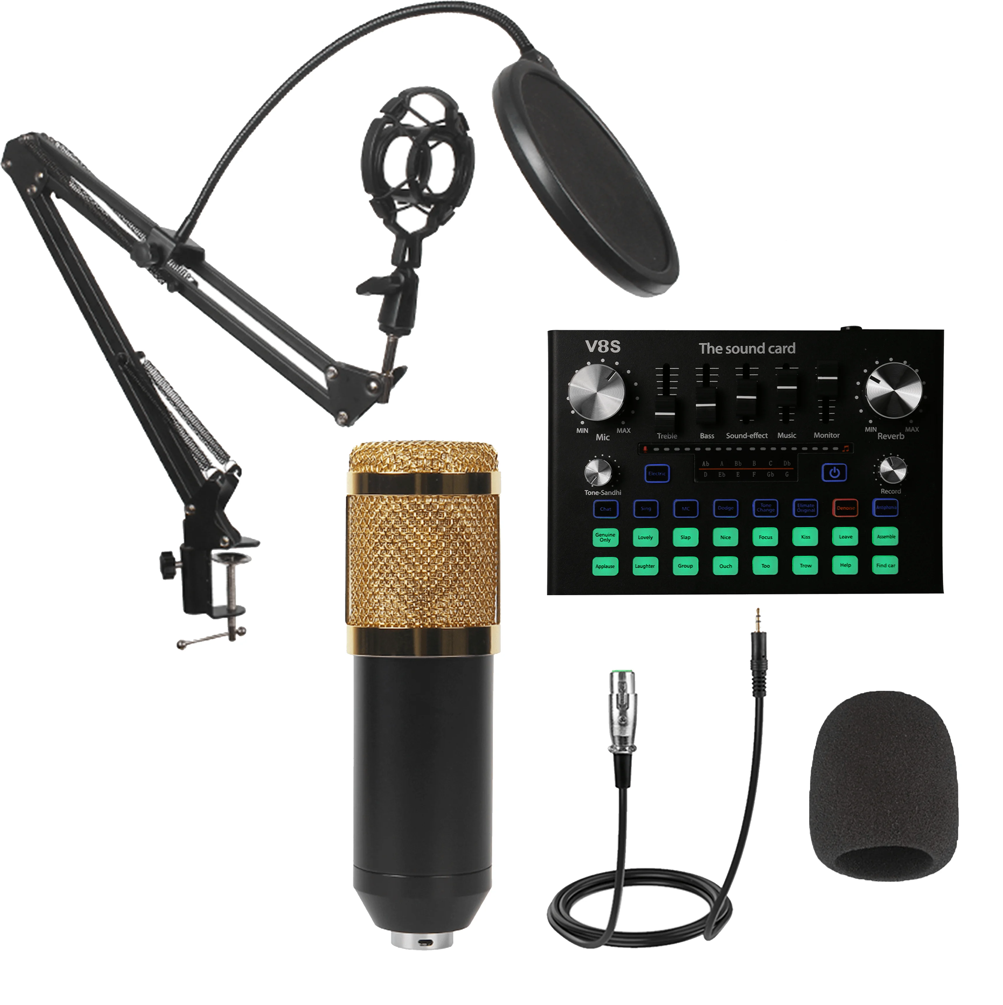 
GONSIN professional audio interface sound card mixer recording studio sound card 