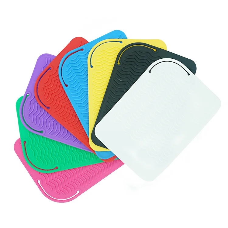 Новый изоляционный Термостойкая Силиконовая накладка утюжок для выпрямления волос выпрямитель коврик щипцы для завивки волос Pad