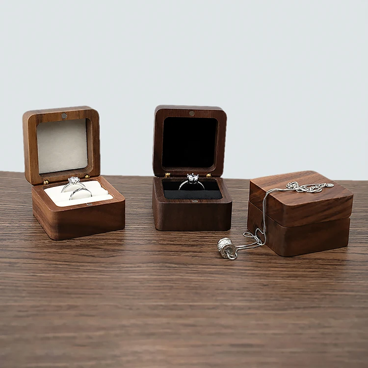 Bulk in sale wedding small boxing ring wooden jewelry ring box