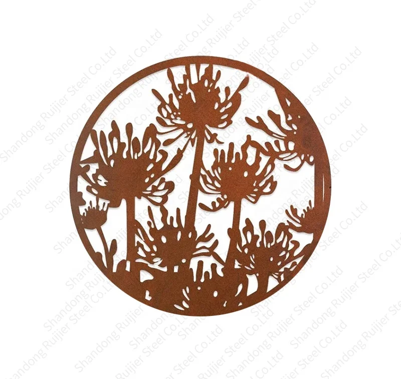 Modern Art Cut Metal Wall Hanging Decorative Tree of Life Wall Art Decor corten Steel Crafts