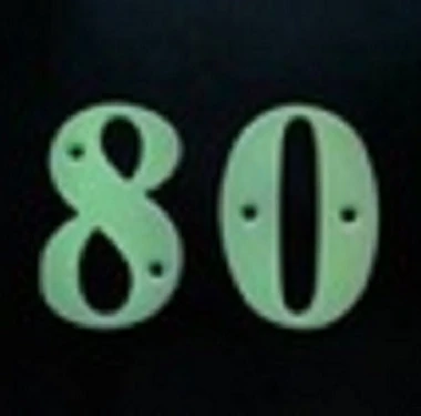 High quality decorative metal luminous reflect door numbers