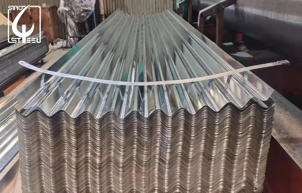 Waterproof Corrugated Aluzinc GL Roofing Sheet From Shandong Sino Steel sheet iron galvanized