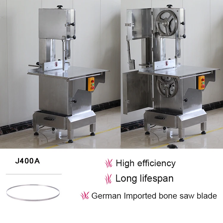 Stainless Steel Floor Standing Butcher Frozen Meat Cutting Bone Saw Meat Band Saw Cutting Machine Meat And Bone Saw Machine