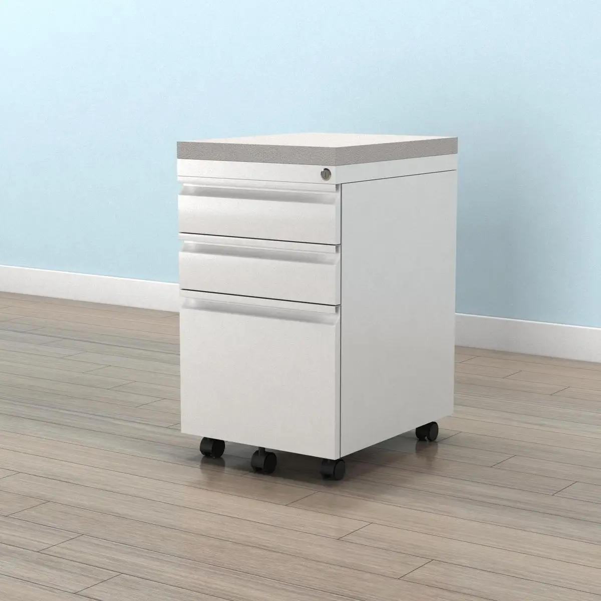 Steel Mobile file cabinet drawer wheels and lock bar tall cabinets lateral filing 2 door customizable filing cabinets