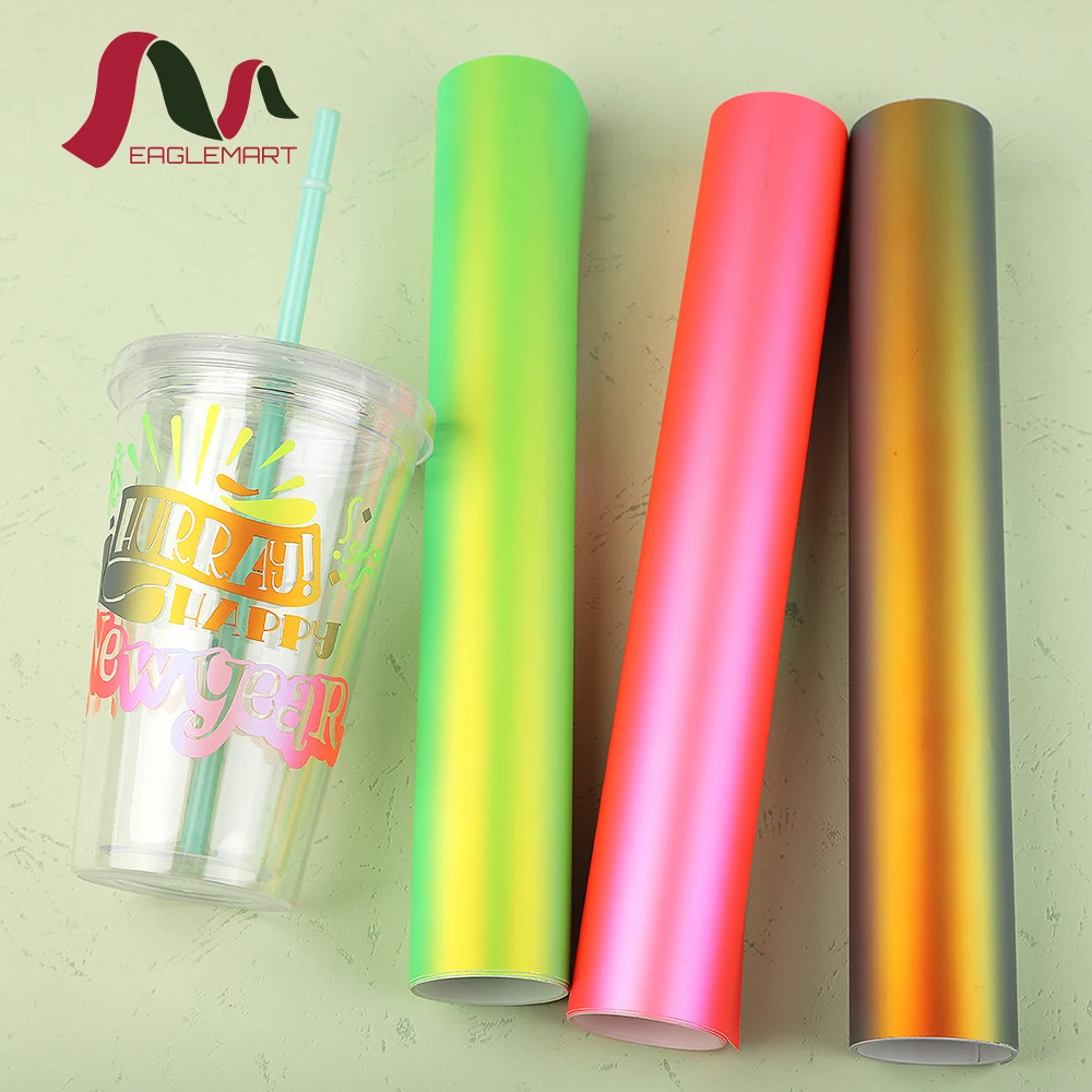 New Product Pearl Rainbow Self Adhesive Sticker Vinyl Roll Permanent Adhesive Craft Vinyl for Cricut Cutter