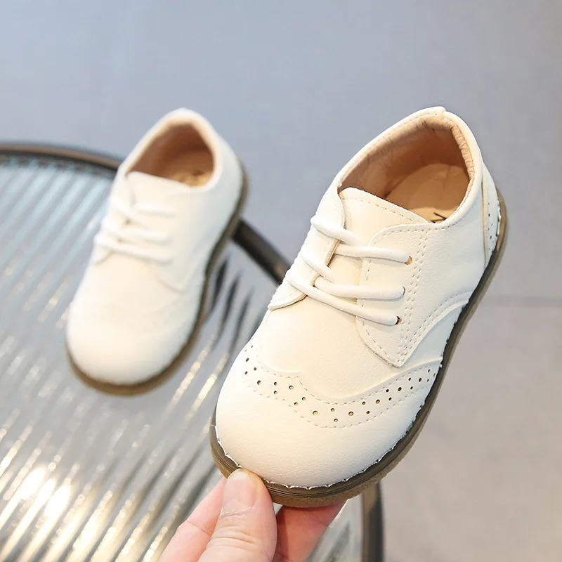 New Spring Autumn Children Leather Shoes for Boys Girls Casual Shoes Kids Soft Bottom Casual Outdoor Shoes Baby Sneakers