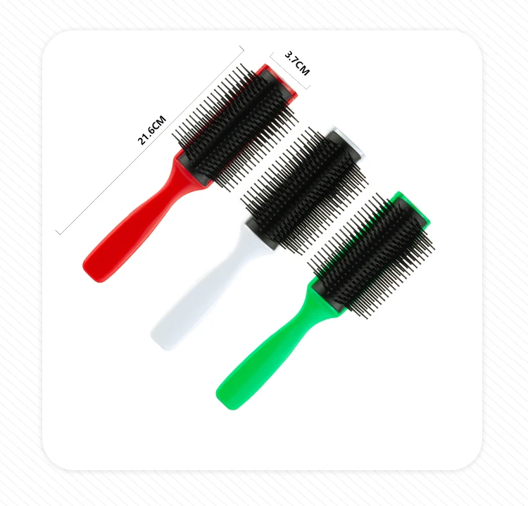 2021 Hot sales Best Wholesale Custom logo 9 Rows Detangler Comb Styling Curly Salon Vent Wet Detangling Barber Denman Hair Brush