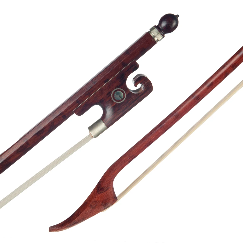 NAOMI 15' 16' Baroque Style Viola Bow With Snake Wood Frog White Horse Hair Well Balanced Violin Accessories