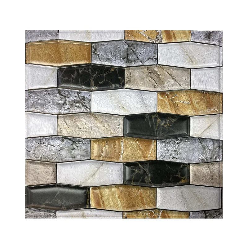 3D faux PVC brick wall panels new style  PVC self adhesive wallpaper Mositureproof Waterproof wall