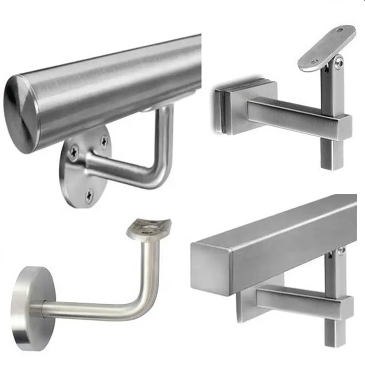 EKOO adjustable stainless steel square mounting bracket stairs staircase railing handrail bracket wall mount