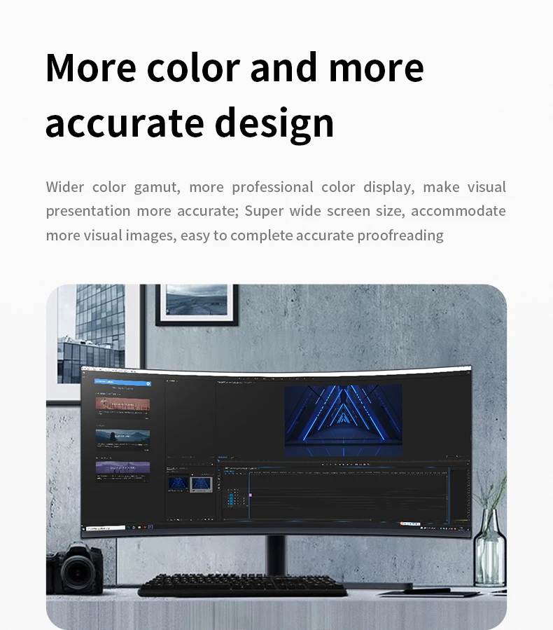 IPS UHD 3440*1440 144HZ 34inch curved gaming monitor computer with G-SYNC FREE SYNC 4K monitor pc
