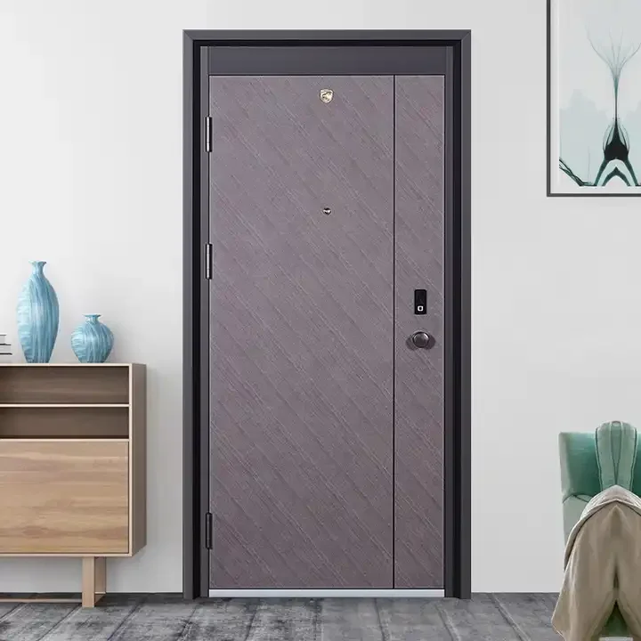 Custom Size Entry Door Decorative Metal Steel Interior Security Screen Armored Door For Home