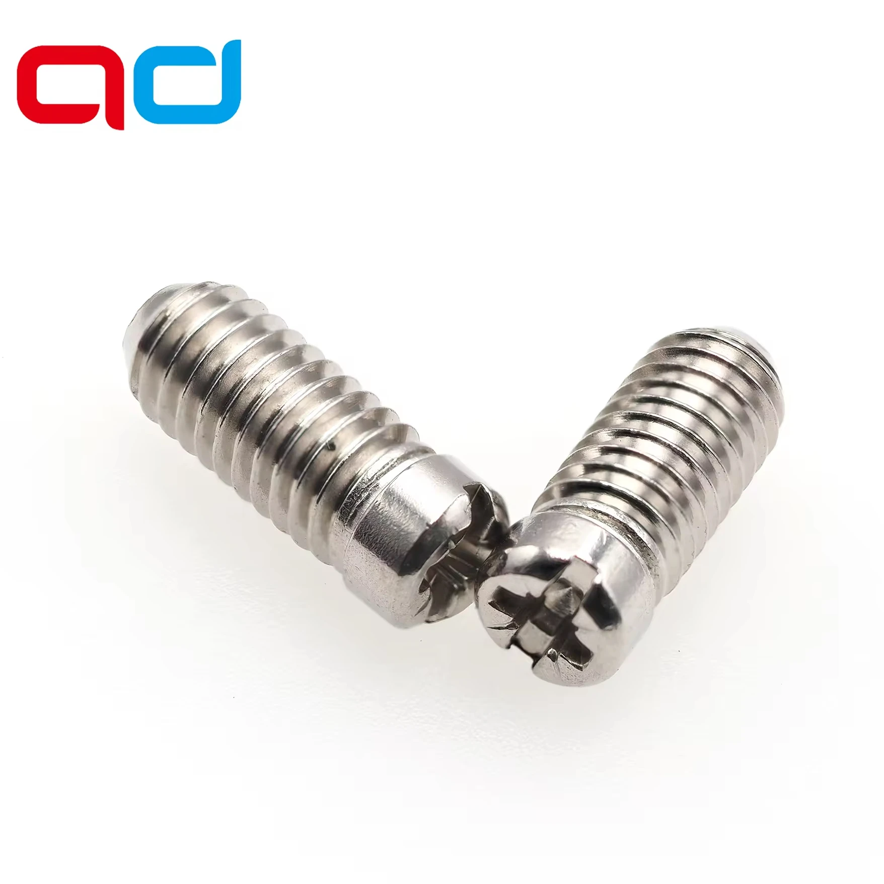 Factory Wholesale Custom m6 Stainless Steel round Head Grub Screw ISO Standard Electric Box Screw with Metric Measurement System