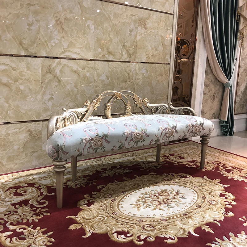 MO LANEuropean bedroom bed cloth art imperial concubine shoe stool luxury whole bed stool