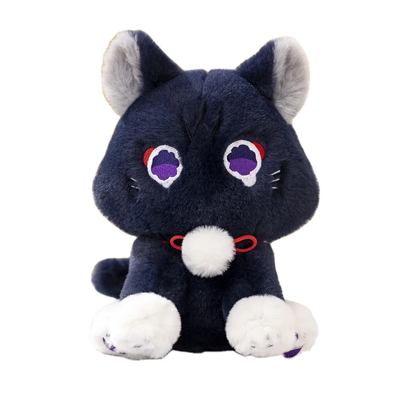 Anime Scaramouche Cat Cute Plush Doll Game Genshin Impact Wanderer Pet Cosplay Stuffed Toy Birthday Fans Collection Gifts Props