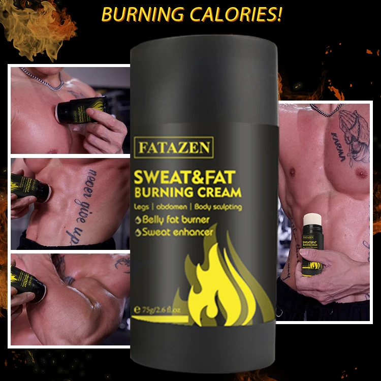 Private Label Sweat Gel Stick Slimming Cream Vegan Ingredients Waist Trainer Weight Loss Enhancer Firming Body Fat Burning Cream