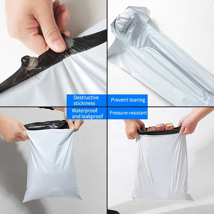 custom soil poly bag with suffocation warning mailer polymailer bags for