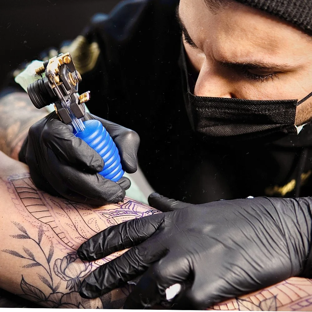 Tattoo Artists Hairdressing nitrile gloves Vets & Animal care disposable black nitrile gloves