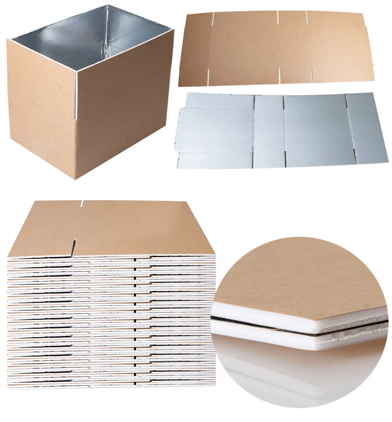 iodegradable Frozen Food Packaging Insulated Cooler Cardboard Frozen Shipping Cold Chain Transportation Carton Box Cake Cartons