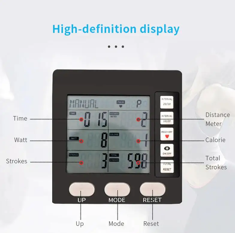 J S 5  Fitness Gym Equipment Magnetic Rowing Machine Seated Row Machine Air Rowing Machine for gym