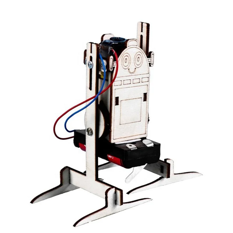 DIY Electric Assemble Walking Robot Kit Education Science Experiments Toys Invention Kids