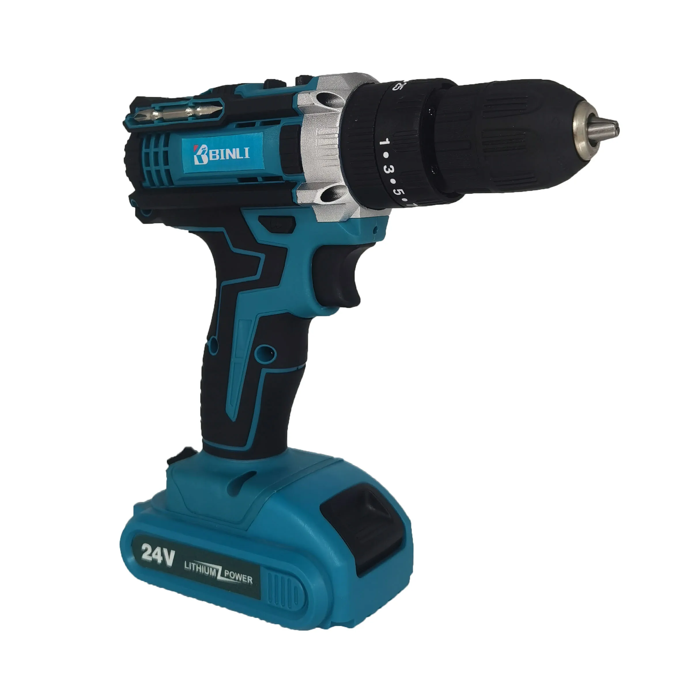 Multifunctional 24V 20V Cordless Lithium Battery Hammer Screwdriver Power Drill