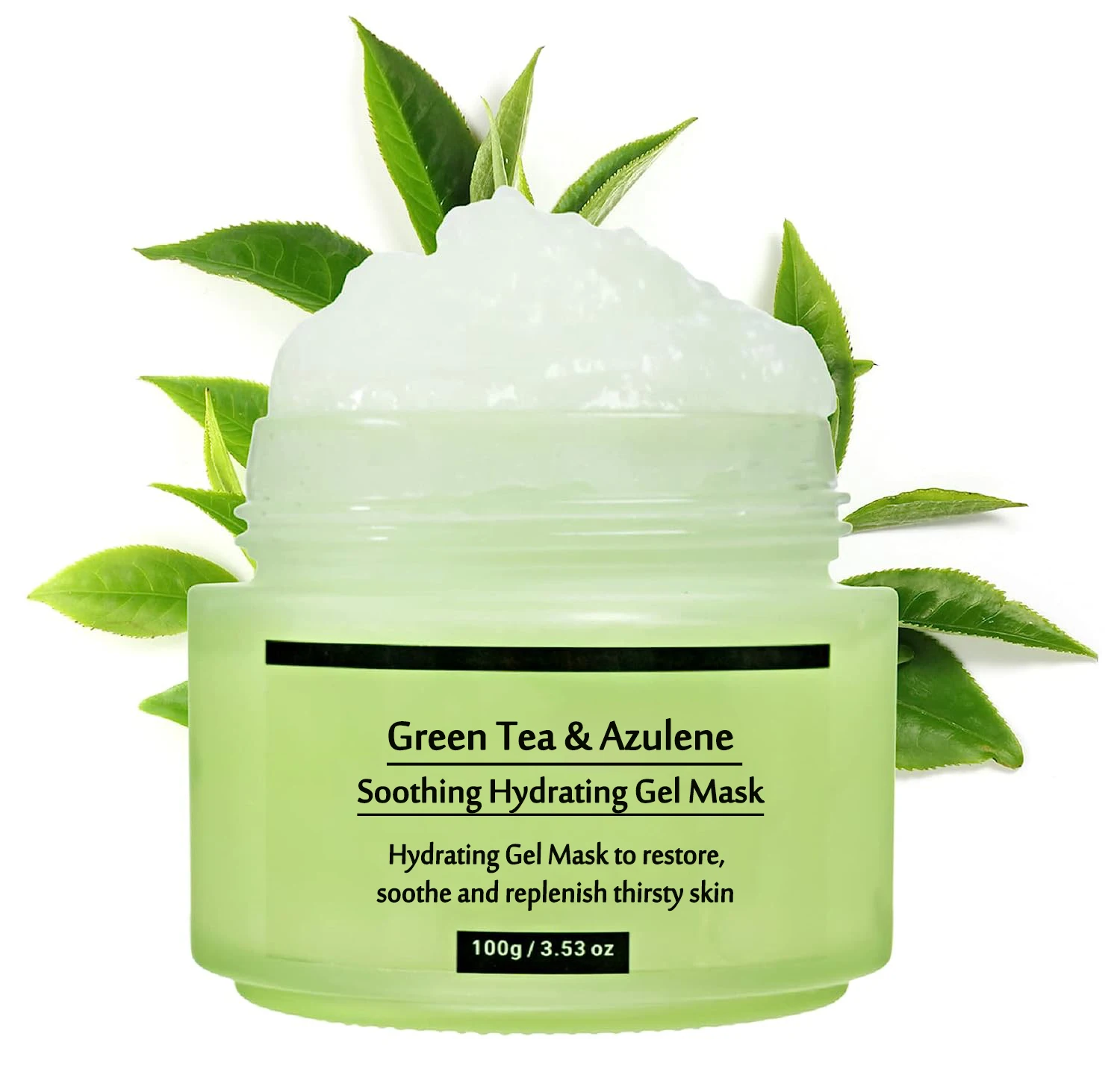 Soothing Cucumber Face Gel Mask Natural Plant-Based Cooling Facial Treatment