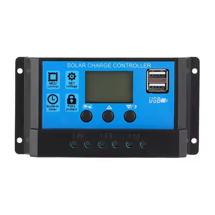 ESG 12V 24V 10A 20A 30A PWM автоматический контроллер заряда солнечной батареи для домашней системы энергии с двойным USB 5V 2.5A порт