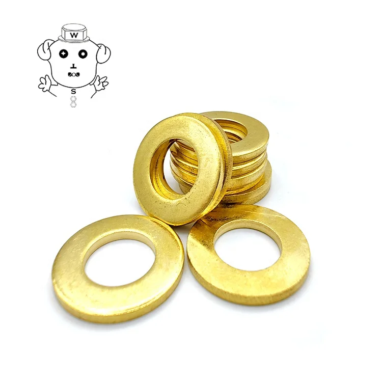 M8 M10 M12 латунная прокладка дверная петля из чистой меди сверхтолстые плоские шайбы