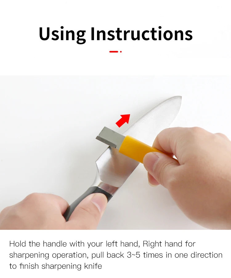 Tungsten Carbide Manual Portable Scissors Kitchen Knife Pocket Knife Sharpener