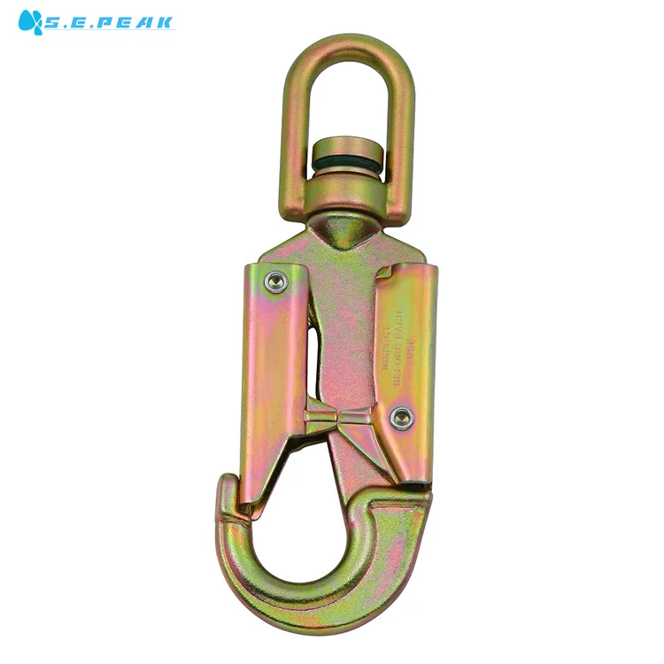 Вращающийся крючок с инструкциями по безопасности для предотвращения падения